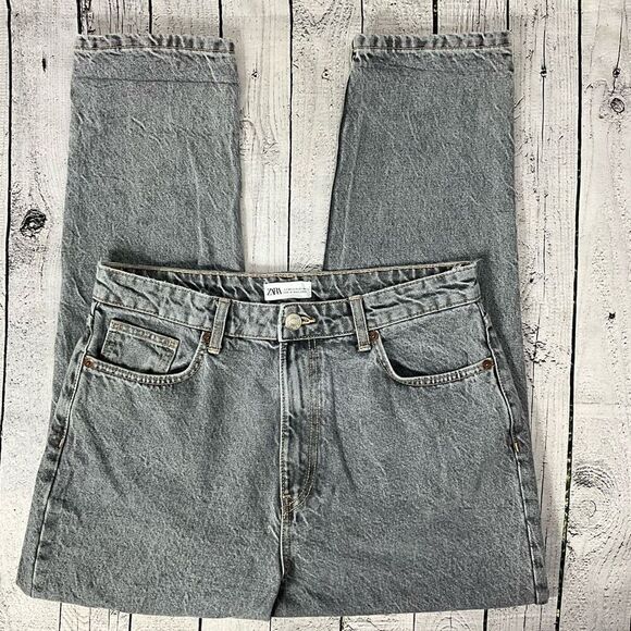 Zara Denim - ZARA Gray Tapered Leg Jeans